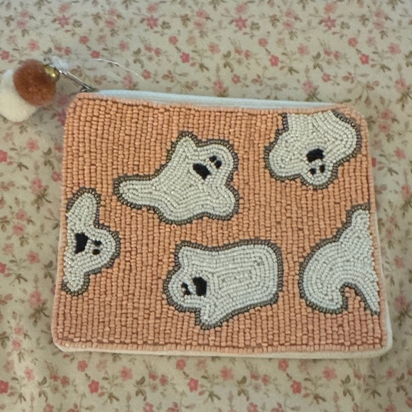 Accessories - Beaded Ghost Pattern Pouch